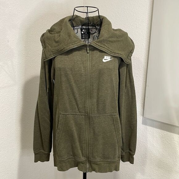 Nike woman’s green full zip hoodie | size XS - Picture 2 of 7